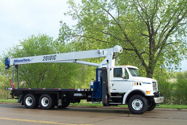 25 and 26 ton Manitex Boom Trucks on road